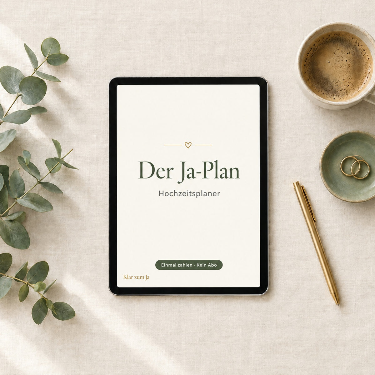 Der Ja-Plan – Complete: Hochzeitsplaner + Budget- & Gäste-System